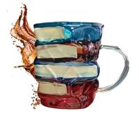 Taza Libro - Taza literaria para lectores | Obras de arte vintage | Cerámica acristalada, mango ergonómico amplio, cotización de inspiración impresa, perfecto para el desayuno o el descanso del té