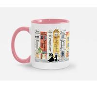 Taza Libros De Jane Austen Street Mr Darcy Lector De Romance Bookish Jane Austen Tazas De Café Premium Coffee Mug Cerámica Taza De Cerámica For Hogar Cocina Regalo 330Ml