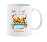 Taza Los Compañeros De Piso Son Los Mejores Amigos Tazas De Café Personalizada Tazas Cerámica Mug Para Desayuno Cocina Hogar 330Ml
