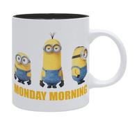 Taza Los Minions Friday Night Vs Monday Morning Cerámica 320 mls