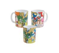 Taza Los Pitufos - Smurf Village Coffee Mug Taza de café de cerámica 320 ml