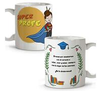 Taza Maestra. Regalos Originales para Profesores. Taza de Cerámica. Varios diseños. SÚPER PROFESORA