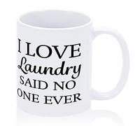 Taza Me Encanta La Colada, Dijo Nadie Jamás, Refranes Sarcásticos Minimalista Taza Cerámica Colorido Mug Coffee Para Leche Té Amiga