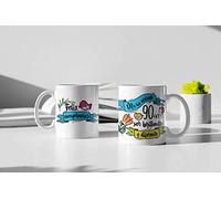 Taza Me ha costado años ser brillante y diferente-Regalo Original Feliz Cumpleaños (90 años)