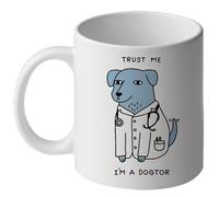 Taza médica para perros divertida, 320 ml, taza Trust Me i'm a Dogtor