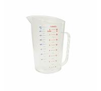 Taza medidora, 2 cuartos de galón (2 litros), 7-3/8 pulgadas de largo x 6-7