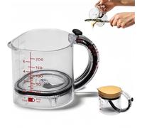 Taza Medidora Ajustable 4 en 1, Taza Medidora Multifuncional Up Cup, con Base Ajustable y Base con Sello Tipo Rascador, Diseño Fácil de Limpiar para Cocinar, Hornear y Preparar Lngredientes (1PCS)