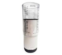 Taza medidora ajustable de 1/8 a 2 tazas, taza medidora con émbolo, taza medidora para hornear sin desperdicios