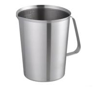 Taza medidora de acero inoxidable con escala graduada, jarra de mezcla de precisión para ingredientes húmedos y secos, herramienta de cocina resistente a la corrosión (500 ml)