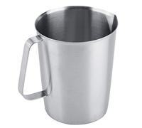 Taza Medidora de Acero Inoxidable de 2000 Ml, Jarra de Leche con Pico de Pato, Jarra para Espuma Fácil de Limpiar con Calibración Clara para Leche, café, Agua, Crema, 17,2 Cm