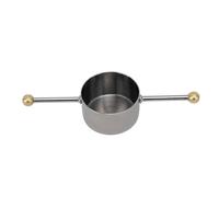 Taza medidora de acero inoxidable, Jigger de 30ml para Bartending, Jigger de cóctel de doble cuenta con mango para mezclar whisky y bebidas (Negro chapado)