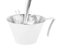 Taza medidora de acero inoxidable, tazas de chupito espreso, jarra de acero inoxidable, taza dosificadora de con de mango para salsa de tomate, salsa de carne