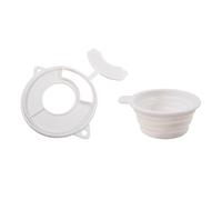 Taza medidora de silicona de grado alimenticio que funciona con la mayoría de batidoras de soporte, cubierta de cuenco para mezclar, diseño a prueba de polvo, pieza simple para mezclar