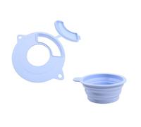 Taza medidora de silicona de grado alimenticio que funciona con la mayoría de batidoras de soporte, cubierta de cuenco para mezclar, diseño a prueba de polvo, pieza simple para mezclar