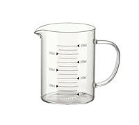 Taza medidora de vidrio graduado de gran capacidad con asa: taza medidora de vidrio de 350 ml con resistencia a altas temperaturas y alto contenido de boro.