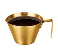 Taza medidora espreso de espreso con escala de espreso de acero inoxidable, taza medidora de espreso portátil, taza de tiro espreso con escala, vaso medidor de metal para cafés
