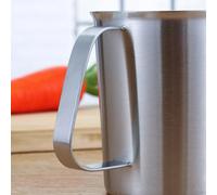 Taza medidora fabricada en acero inoxidable para resistencia y rendimiento estable con el tiempo, 1500 ml