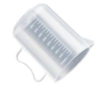 Taza medidora graduada transparente con tapa, vaso mezclador de plástico de gran capacidad for uso en cocina y laboratorio, 1 ud.(5000ml(with a lid))