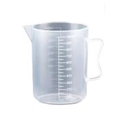 Taza medidora graduada transparente con tapa, vaso mezclador de plástico de gran capacidad for uso en cocina y laboratorio, 1 ud.(2000ml(with a lid))