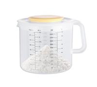 Taza Medidora - Transparente 2400 Ml Con Tapa | Jarra Graduada Para Hornear, Mezclar, Batir Huevos, Crema, Gran Capacidad, Diseño Ergonómico, Asa, Utensilio Cocina