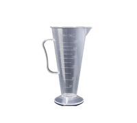 Taza Medidora Vaso medidor graduado de plástico 3 piezas, vaso gran capacidad, laboratorio transparente con tapa, mezclador for cocina y repostería Jarra Medidora Cocina(Triangle 250ml)