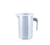 Taza Medidora Vaso medidor graduado de plástico 3 piezas, vaso mezclador transparente gran capacidad con tapa, laboratorio for cocina y repostería Jarra Medidora Cocina(2000ml(with a lid))