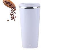 Taza Mezcladora Automática - Vaso Magnético Batidor | Batidor Eléctrico Proteico | 304 Acero Inoxidable, Recargable USB, Hermético Pantalla LED, Para Leche Café Cacao Polvos Viaje Oficina Hogar