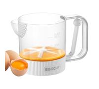 Taza Mezcladora de Huevos - Taza De Batir Huevos Semi-Automática A Presión Manual | Batidora De Alimentos Por Presión,Para Cocina Pastelería Cafés Restaurantes Hogar Comedor Y Bebidas
