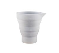 Taza mezcladora portátil de silicona Flexbile Dispensador taza plegable de resina epoxi herramienta para hacer joyas y herramienta de medición plegable de silicona
