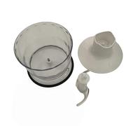 Taza Mezcladora, Procesador De Alimentos Multifuncional De 500ML, Taza Picadora, Compatible Con Braun 4165 4199 4191 4192, Tapa De Cuchillo De Cuerpo De Taza De Repuesto