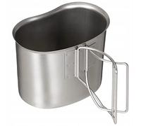 Taza MFH para cantimplora de campo US, de acero inoxidable, asas abatibles