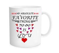 Taza Mi Cosa Favorita Para Hacer Eres Tú Con Asa Taza De Cerámica Elegancia Tazas De Desayuno Para Oficina Té Recuerdos