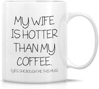 Taza Mi Esposa Está Más Buena Que Mi Café, Ella Me Compró Esto. Coffee Mug Cerámica Tazas Personalizada Tazas De Café Para Desayuno Cocina Hogar 330Ml
