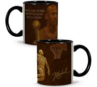 Taza Michael Leyendas del Deporte. Tazas Desayuno. Dia del padre Regalos Originales para Amigo Invisible. Colección Única Leyendas. Taza 330ml Michael