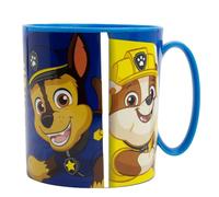 TAZA MICRO 390 ML PAW PATROL PUP POWER | Apta para microondas, libre de BPA - Licencia oficial Paw Patrol - Chase y Rubble