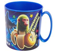 Taza Micro Infantil Italian Brainrot 390 ml | Vaso Plástico Reutilizable Apto para Microondas | Ligera y Resistente 55 g | Taza Escolar Niños Niñas para Desayuno, Merienda o Bebida Caliente