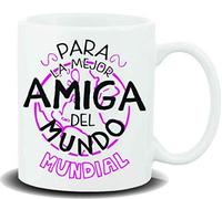 taza Mug con Mensaje para la Mejor Amiga Tazas de Desayuno, No Aplica