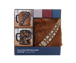Taza Mullida Chewbacca Star Wars Wookiee 440 ml | Ideal para Café y Té | Funda de Peluche | Apta Microondas | Producto Oficial | Regalo Star Wars