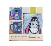Taza Mullida Disney Eeyore Winnie the Pooh 440 ml | Ideal para Café y Té | Funda de Peluche | Apta Microondas | Producto Oficial | Regalo Disney