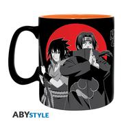 Taza Naruto Shippuden 460ml Grupo Negro Y Blanco Cartón Cerámica ABYSTYLE