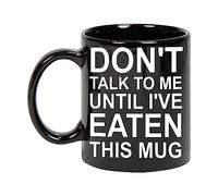 Taza Ne Me Parle Pas Avant Que J'Aie Mangé Ça Resistente Taza Cerámica Divertido Mug Para Decorar Leche Oficina