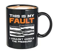 Taza negra de 325 ml con texto en inglés «This is My Fault» («This is My Fault») - Ambiental Geochemist Surveyor Geomorphologist Asstrogeologist Consultant