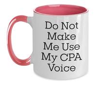 Taza No Me Hagas Usar Mi Voz De Cpa Mug Cerámica Tazas De Café Funny Tazas For Oficina Hogar Desayuno 330Ml