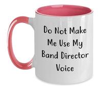 Taza No Me Hagas Usar Mi Voz De Director De Banda Taza De Cerámica Únicas Mug Funny Tazas De Café For Desayuno Hogar Regalo 330Ml