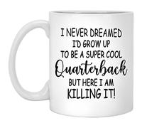 Taza Nunca Imaginé Que Me Convertiría En Un Mariscal De Campo Súper Genial. Coffee Mug Exquisita Taza De Cerámica Personalizada Mug Para Desayuno Hogar Regalo 330Ml