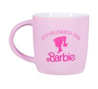 Taza Paladone Barbie Silueta Cerámica 0,4 L Rosa y Blanco
