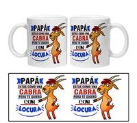 Taza "Papá estás como una cabra"