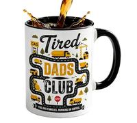 Taza Papá | Taza De 330 Mililitros Con Un Estampado Novedoso De Coches Y Mapas | de Café de Cerámica Divertida y Graciosa - Para Mamá Papá Esposo Hombres Mujeres Niños Amigo Oficina Hogar Hombres