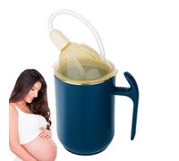 Taza para beber para ancianos, a prueba de derrames, tazas ergonómicas de hospital con tapa para trastornos de personas, suministros para uso diario