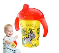 Taza para beber sin derrames, taza de aprendizaje, botella de transición de 240 ml con asas, tazas de alimentación sin BPA, taza de diseño de entrenamiento, tazas para beber leche, autoalimentación